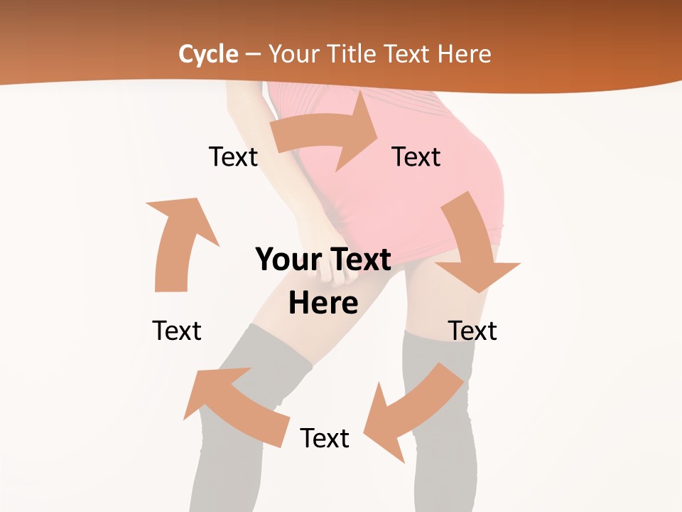Graceful Hairstyle Hand PowerPoint Template