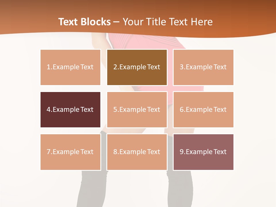 Graceful Hairstyle Hand PowerPoint Template