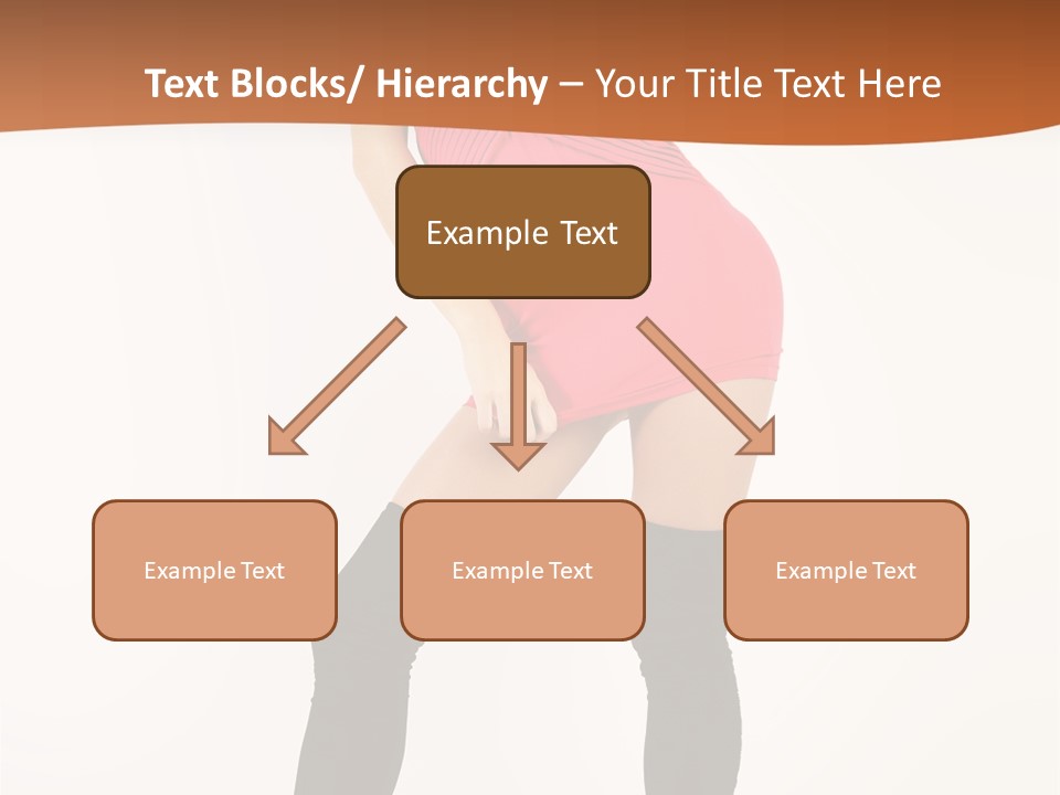 Graceful Hairstyle Hand PowerPoint Template