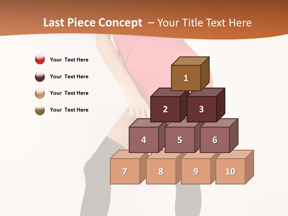 Graceful Hairstyle Hand PowerPoint Template