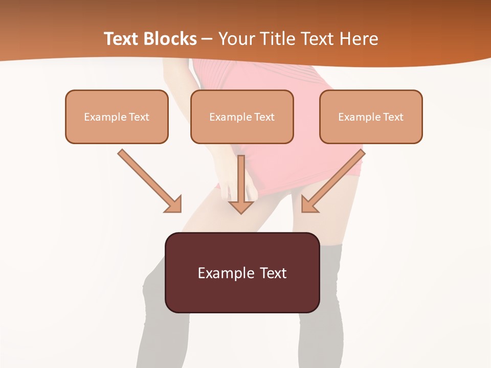 Graceful Hairstyle Hand PowerPoint Template