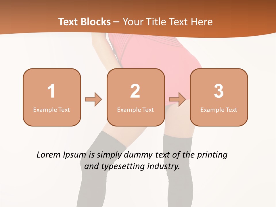 Graceful Hairstyle Hand PowerPoint Template