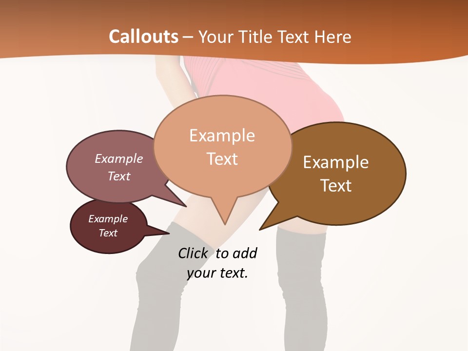 Graceful Hairstyle Hand PowerPoint Template