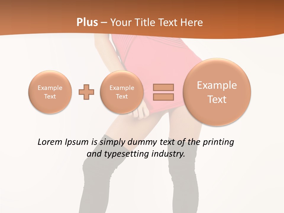 Graceful Hairstyle Hand PowerPoint Template