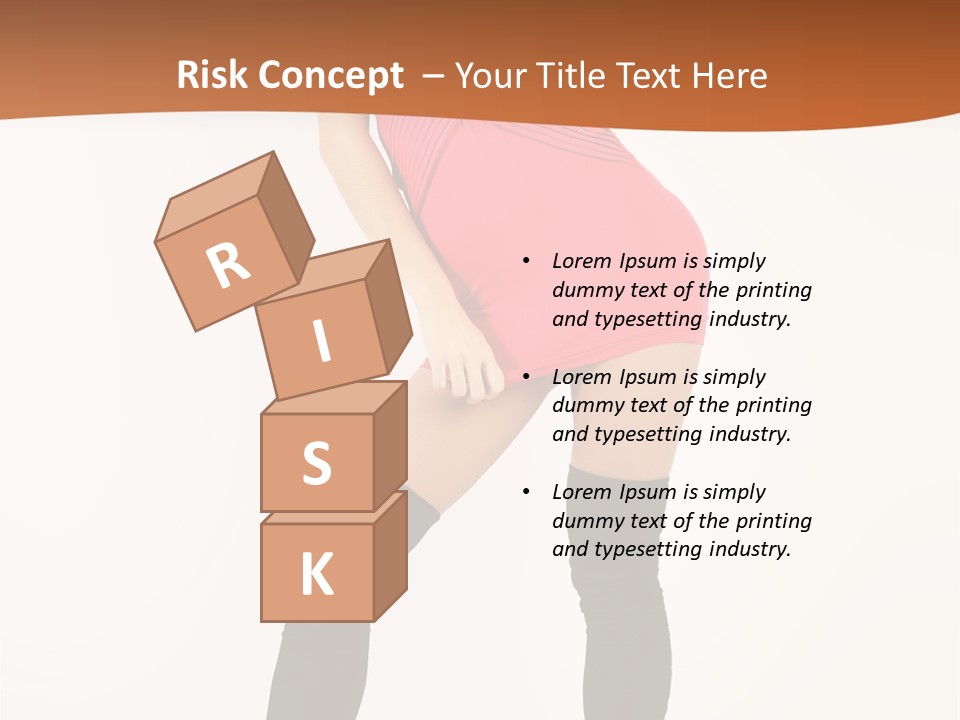 Graceful Hairstyle Hand PowerPoint Template