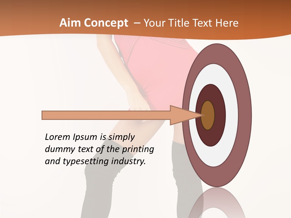 Graceful Hairstyle Hand PowerPoint Template