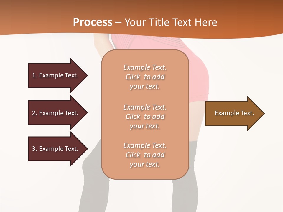 Graceful Hairstyle Hand PowerPoint Template
