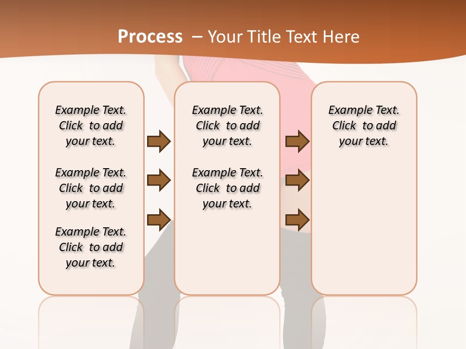Graceful Hairstyle Hand PowerPoint Template