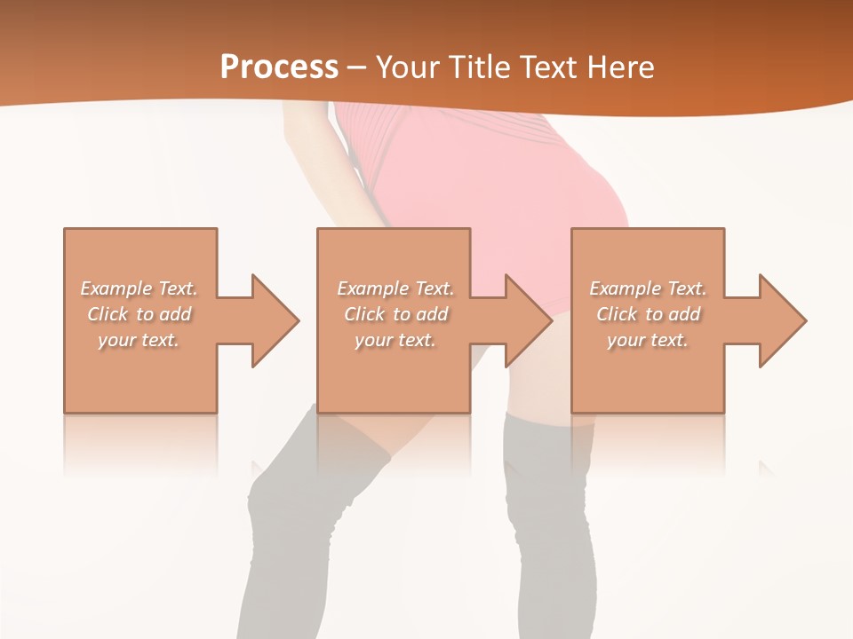 Graceful Hairstyle Hand PowerPoint Template