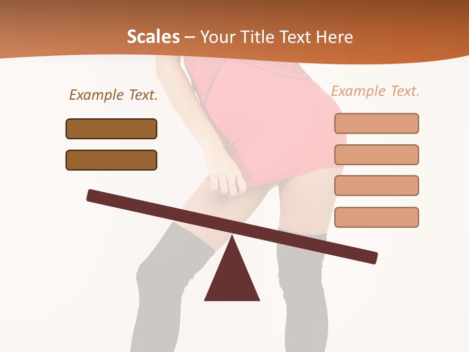 Graceful Hairstyle Hand PowerPoint Template