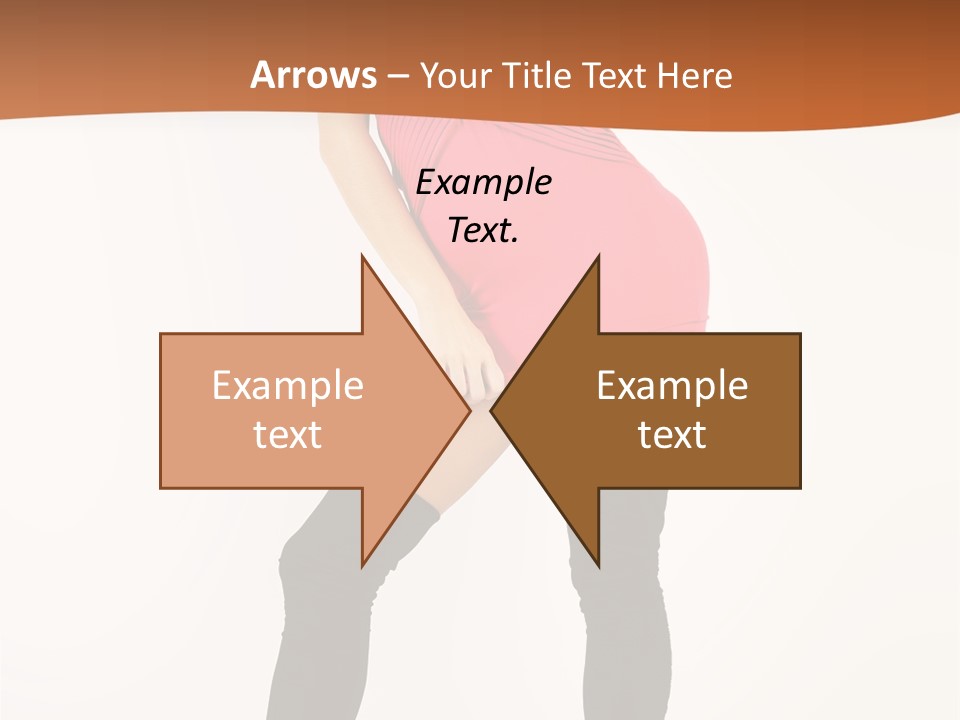 Graceful Hairstyle Hand PowerPoint Template