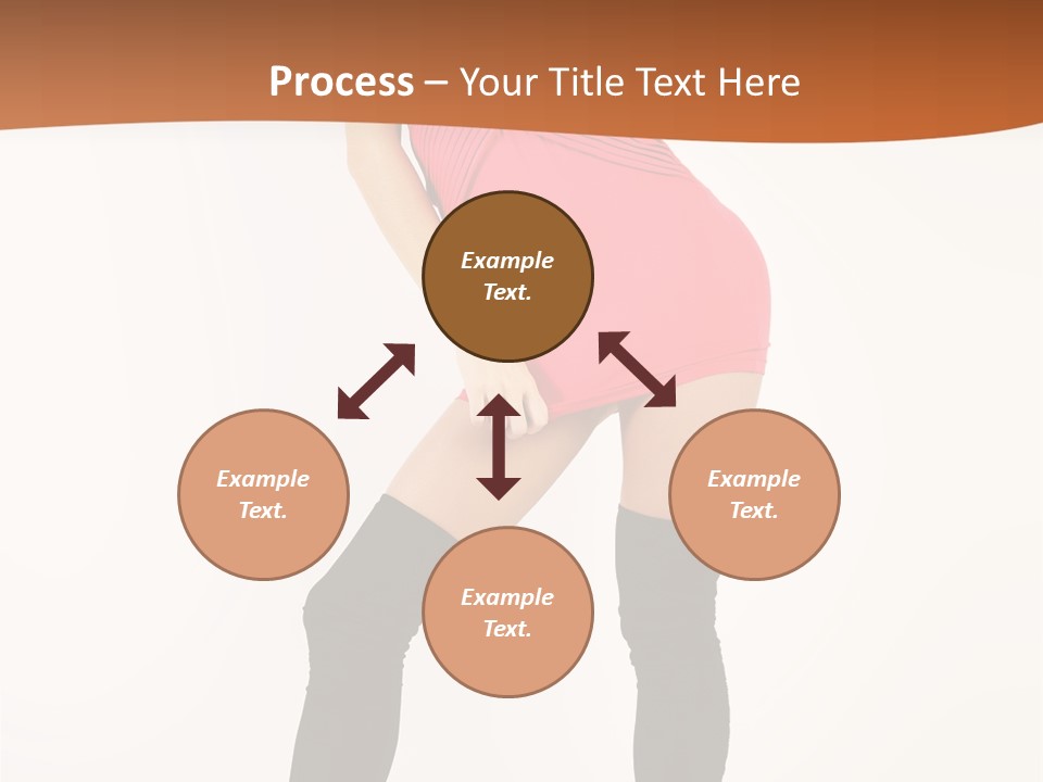 Graceful Hairstyle Hand PowerPoint Template