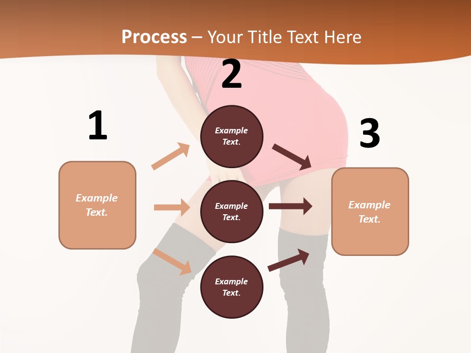 Graceful Hairstyle Hand PowerPoint Template