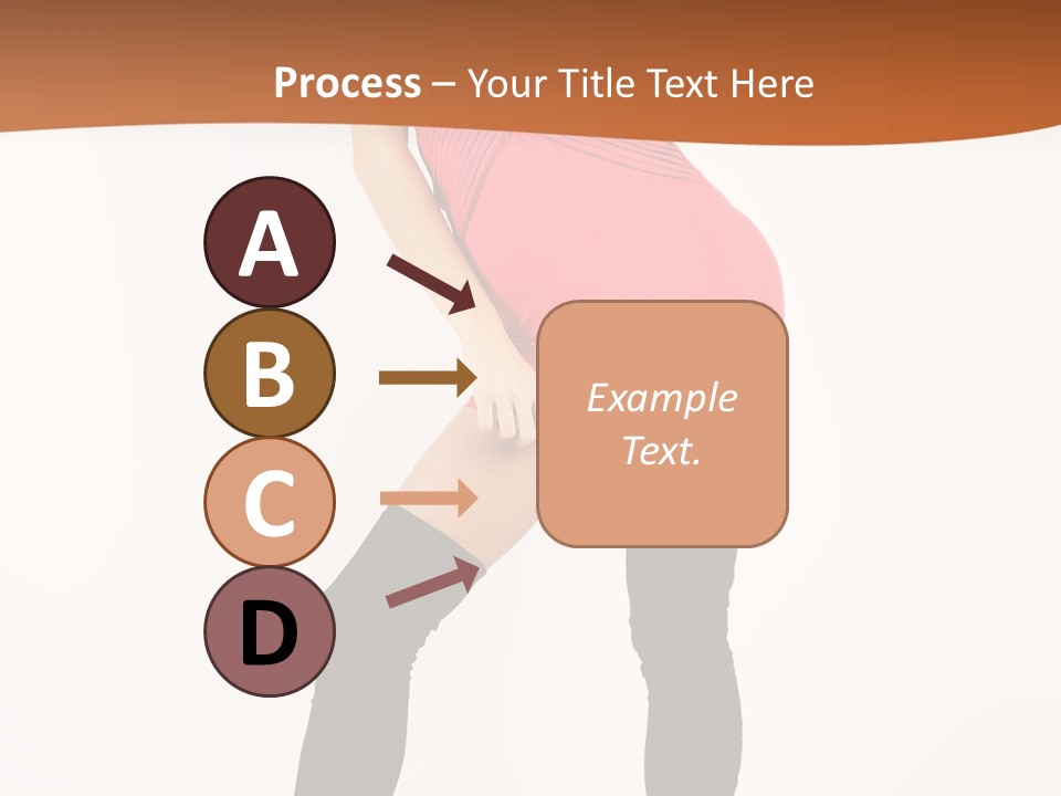 Graceful Hairstyle Hand PowerPoint Template