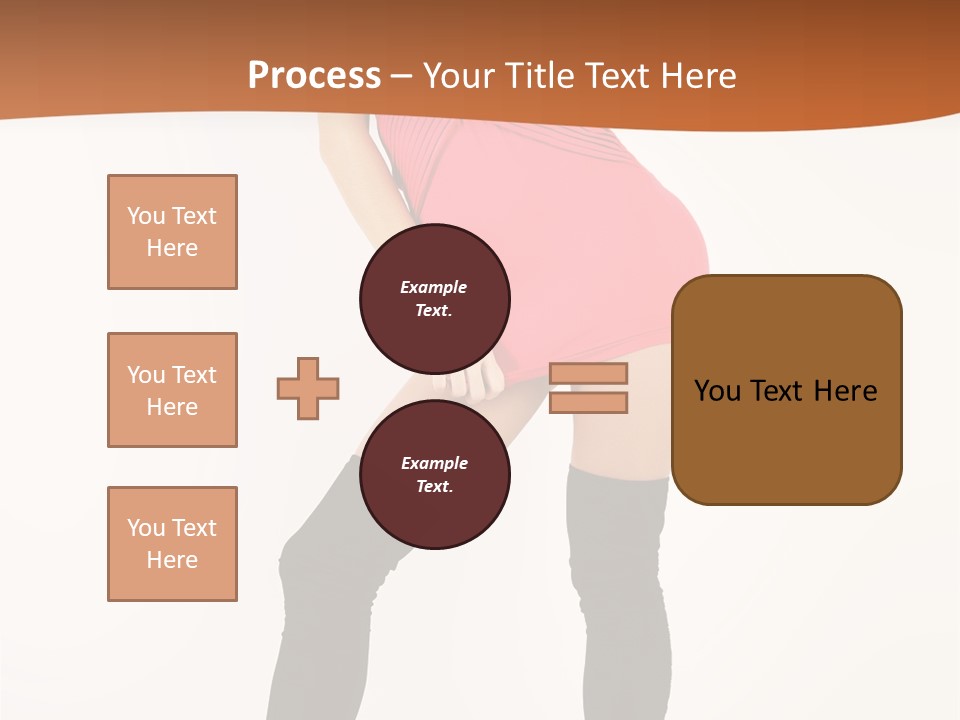 Graceful Hairstyle Hand PowerPoint Template