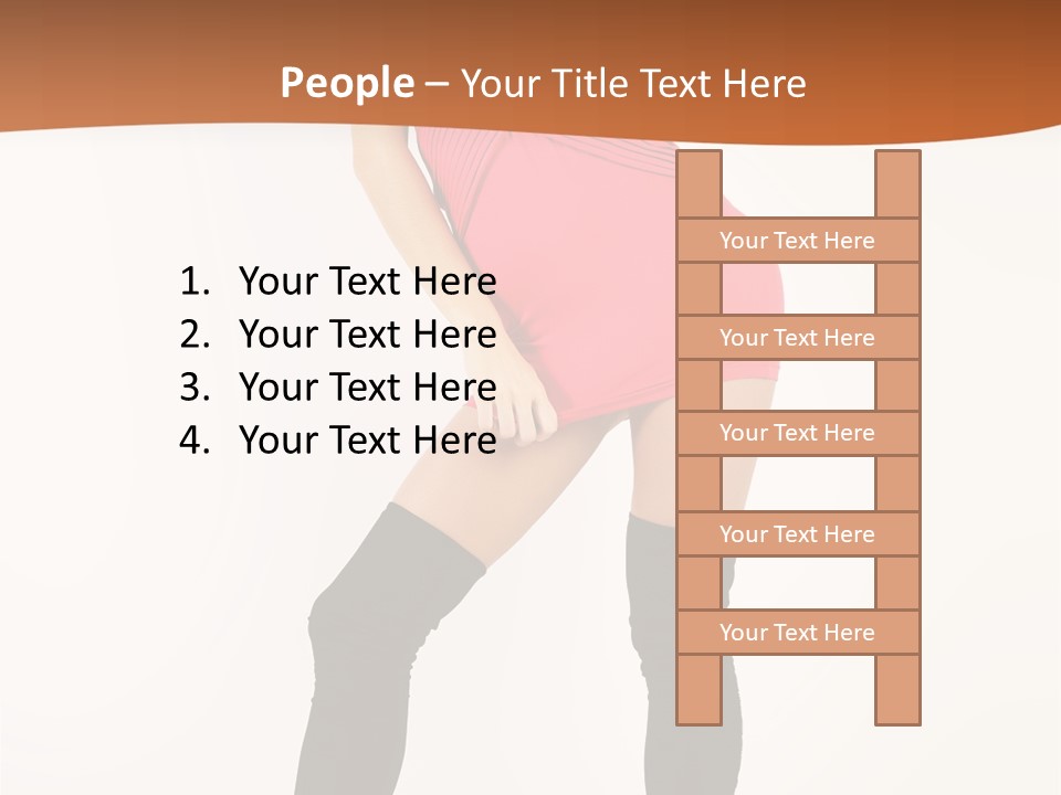 Graceful Hairstyle Hand PowerPoint Template