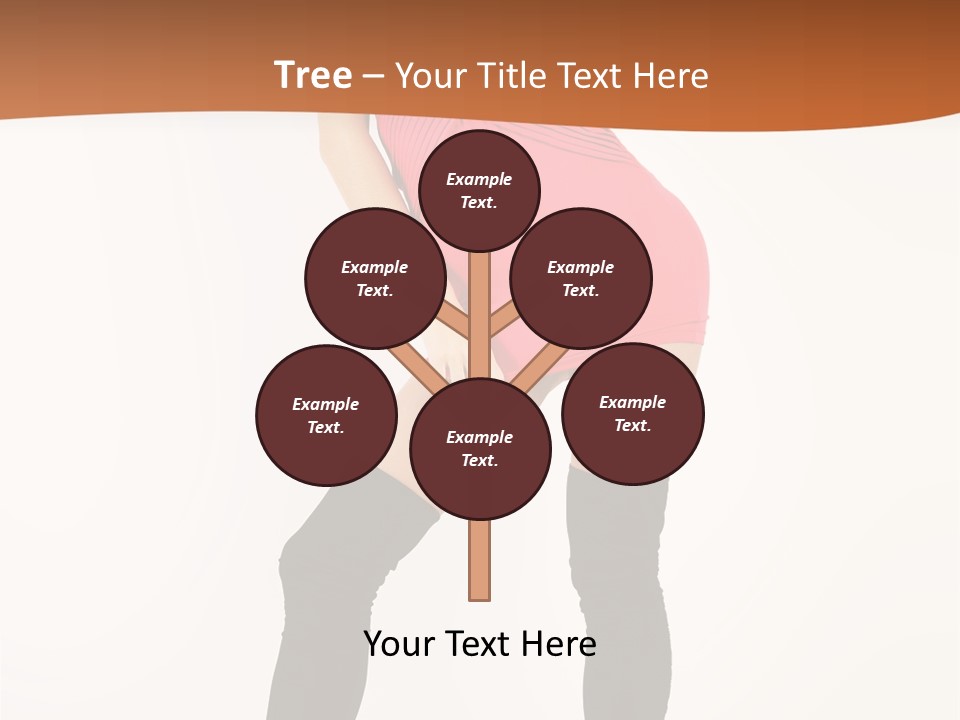 Graceful Hairstyle Hand PowerPoint Template