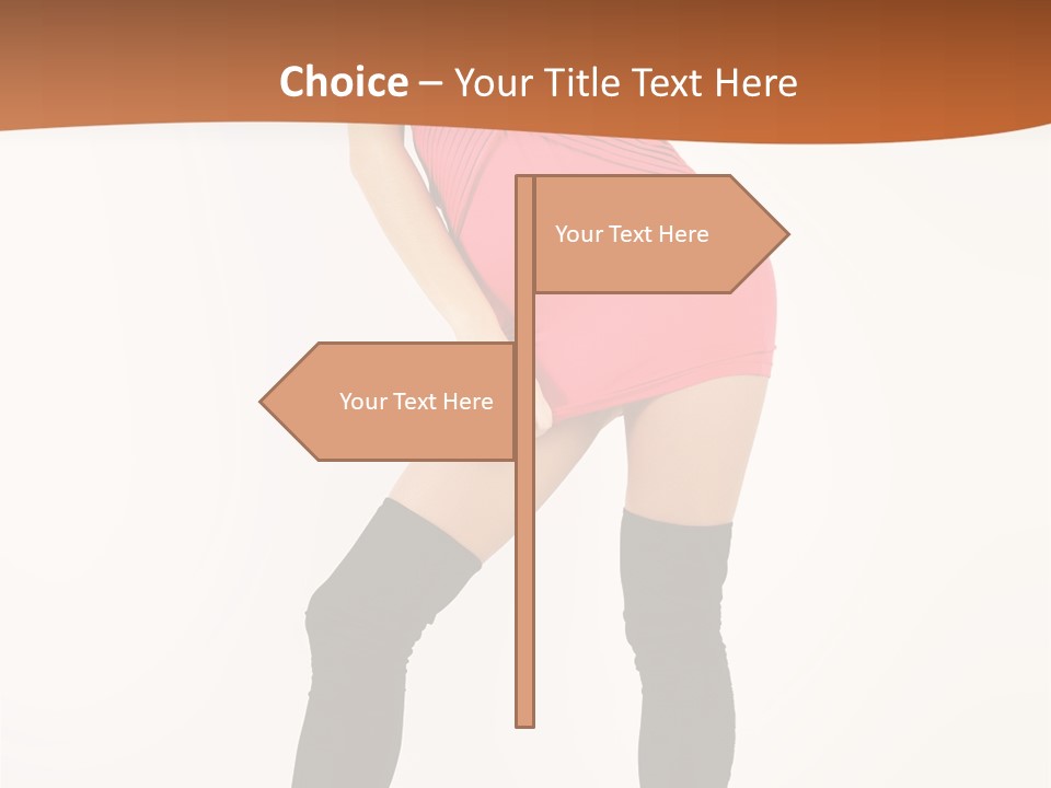 Graceful Hairstyle Hand PowerPoint Template