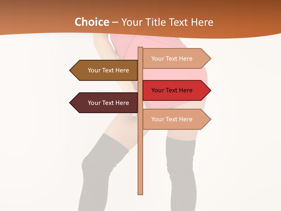 Graceful Hairstyle Hand PowerPoint Template