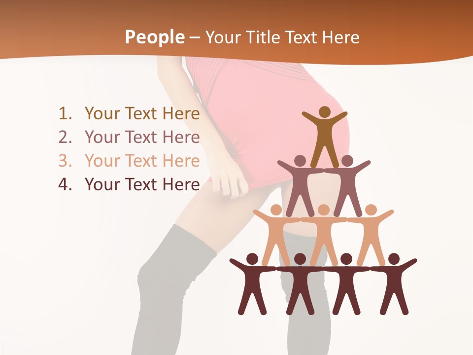 Graceful Hairstyle Hand PowerPoint Template