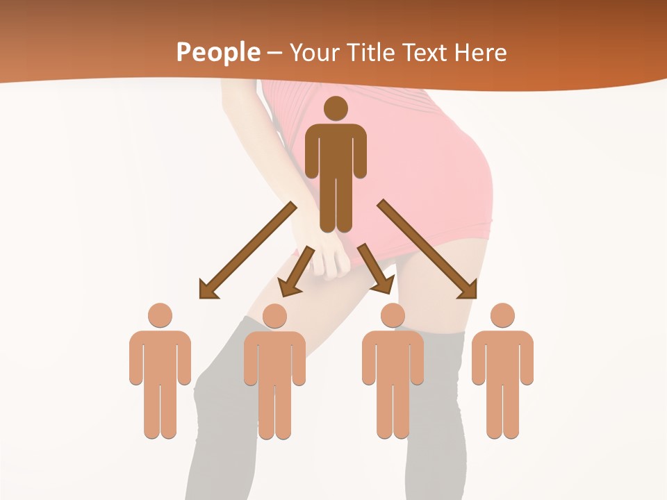 Graceful Hairstyle Hand PowerPoint Template