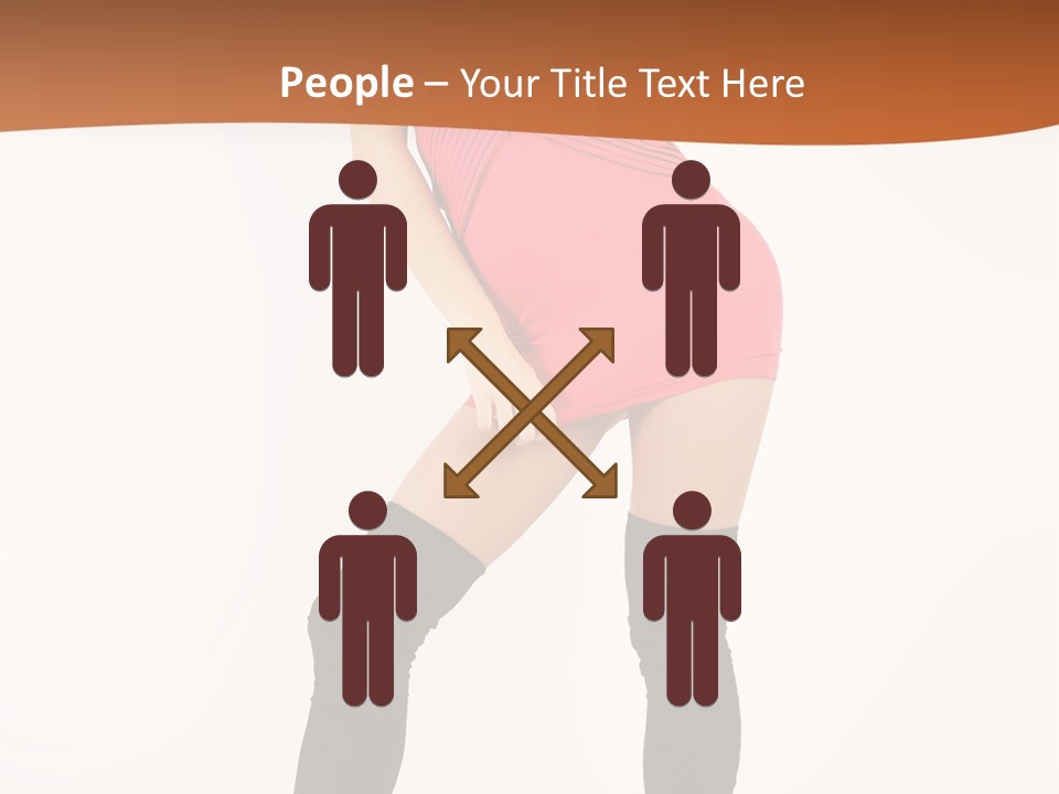 Graceful Hairstyle Hand PowerPoint Template