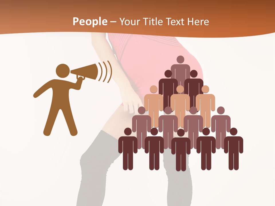 Graceful Hairstyle Hand PowerPoint Template