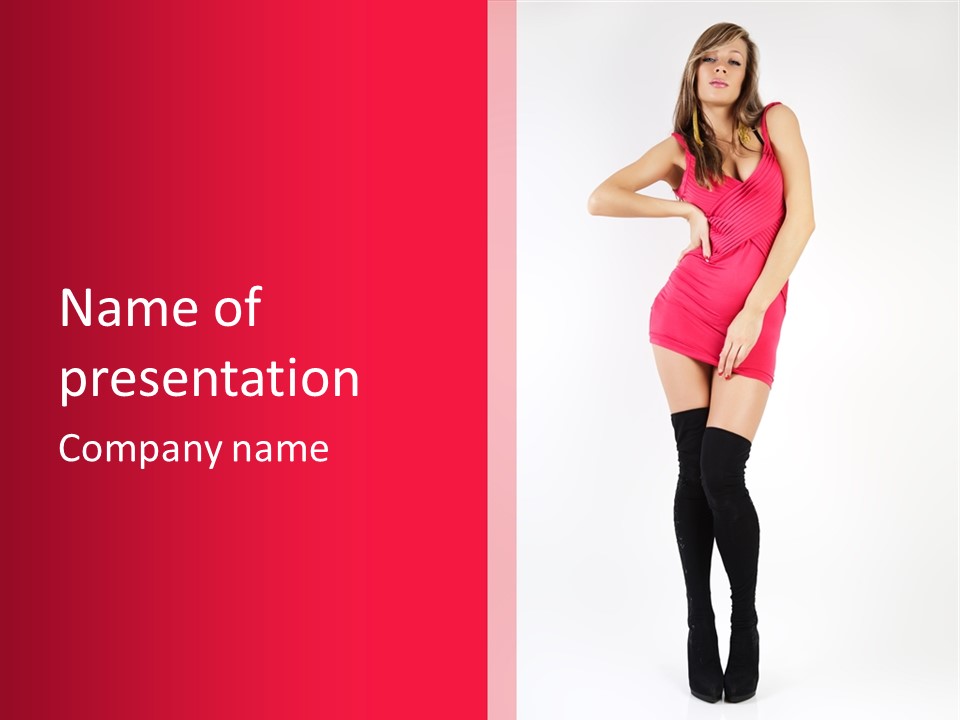 Female Sensuality Elegant PowerPoint Template