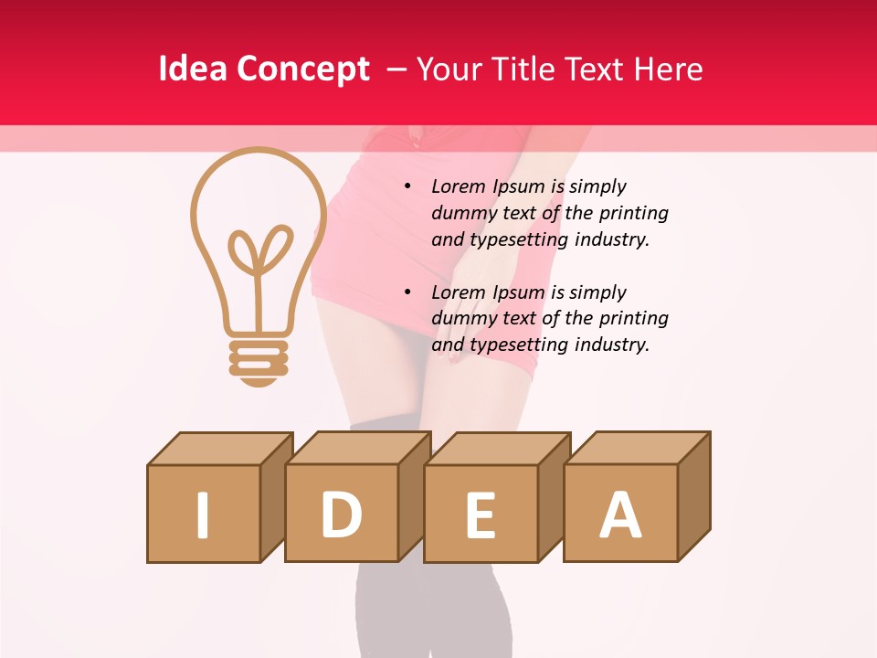 Female Sensuality Elegant PowerPoint Template