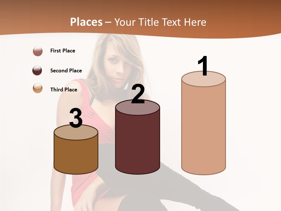 Lady One Hand PowerPoint Template