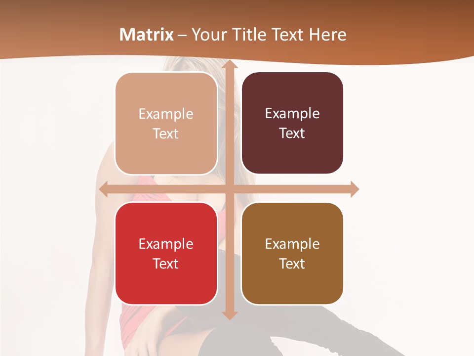 Lady One Hand PowerPoint Template