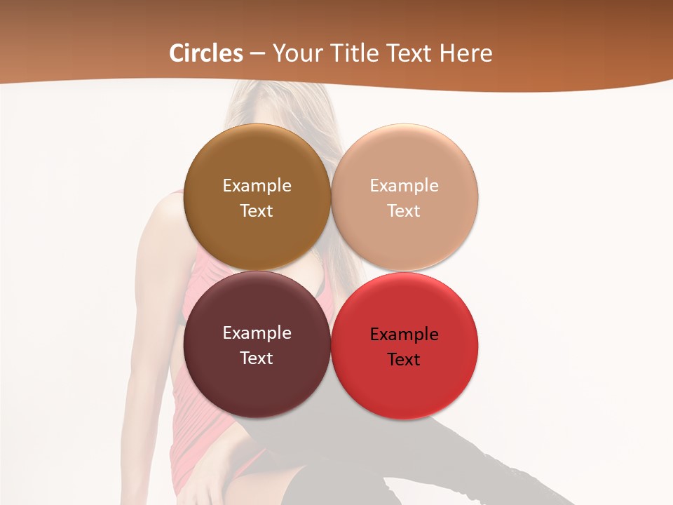 Lady One Hand PowerPoint Template