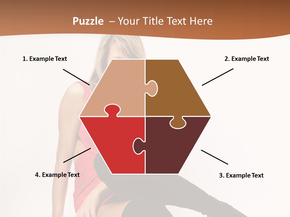 Lady One Hand PowerPoint Template