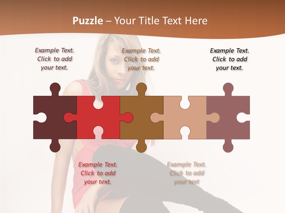 Lady One Hand PowerPoint Template