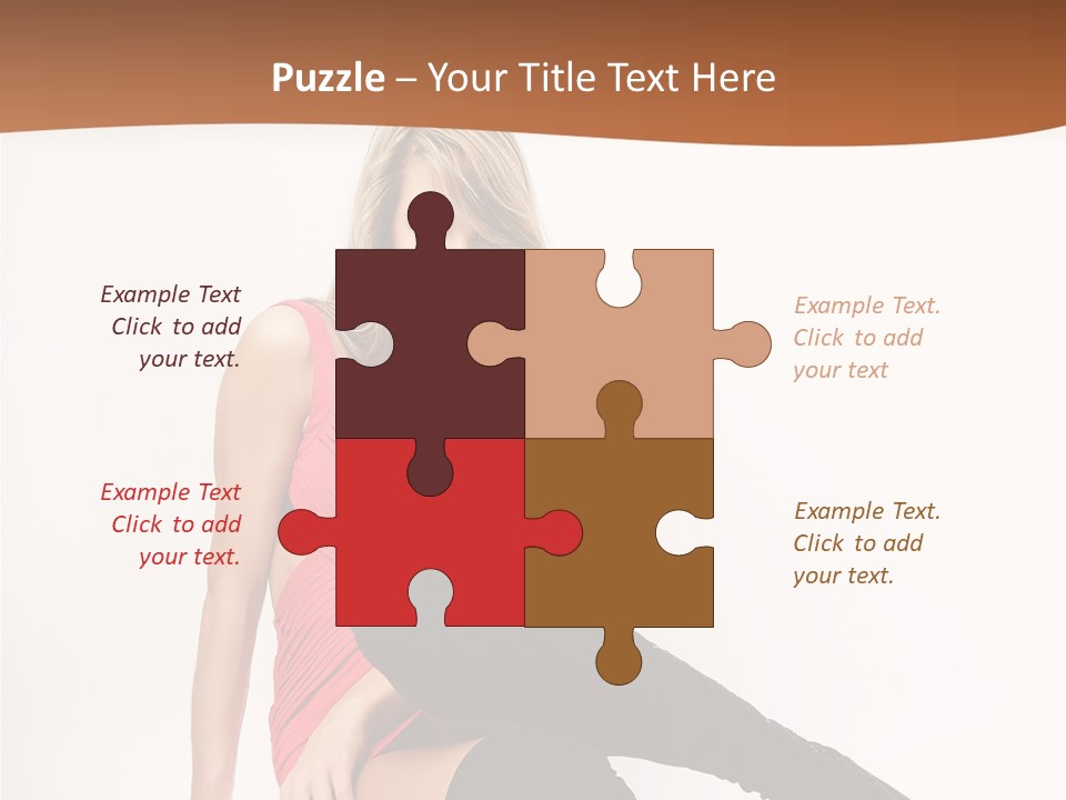 Lady One Hand PowerPoint Template