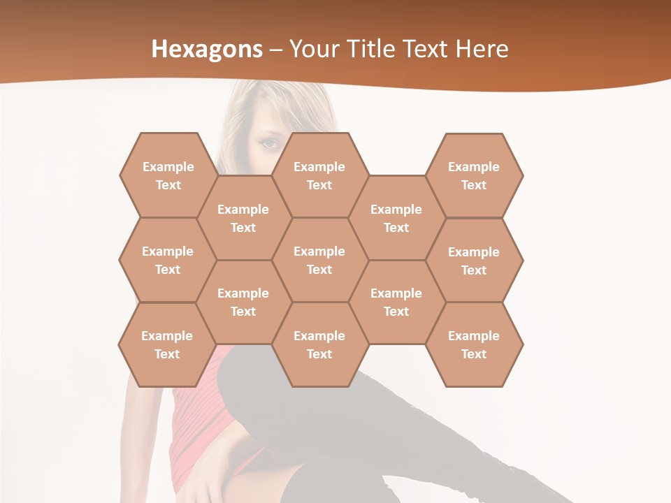 Lady One Hand PowerPoint Template