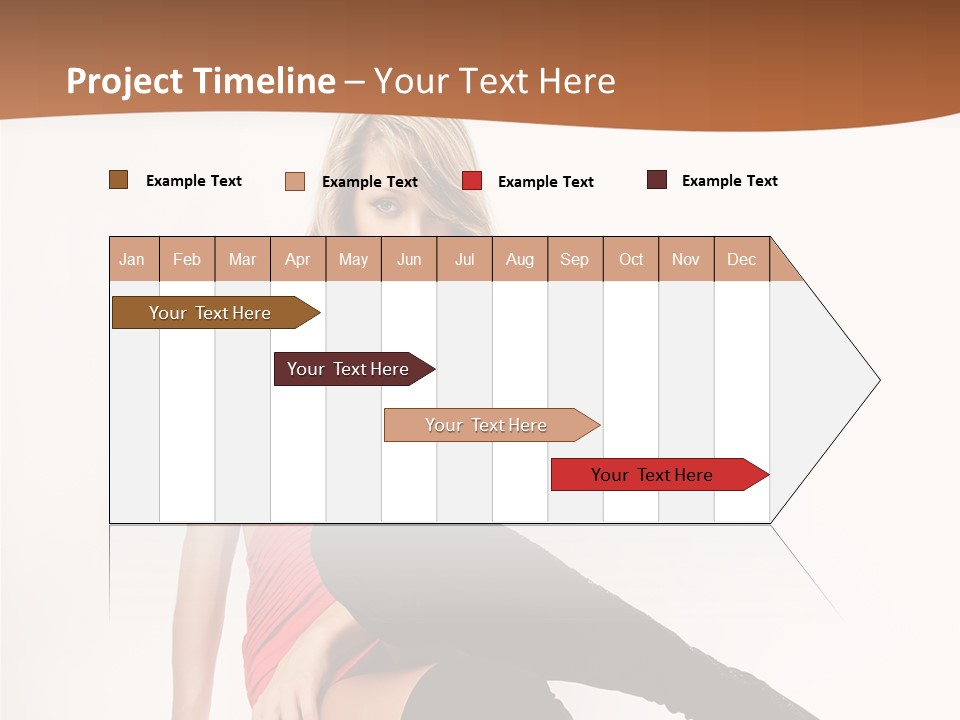 Lady One Hand PowerPoint Template