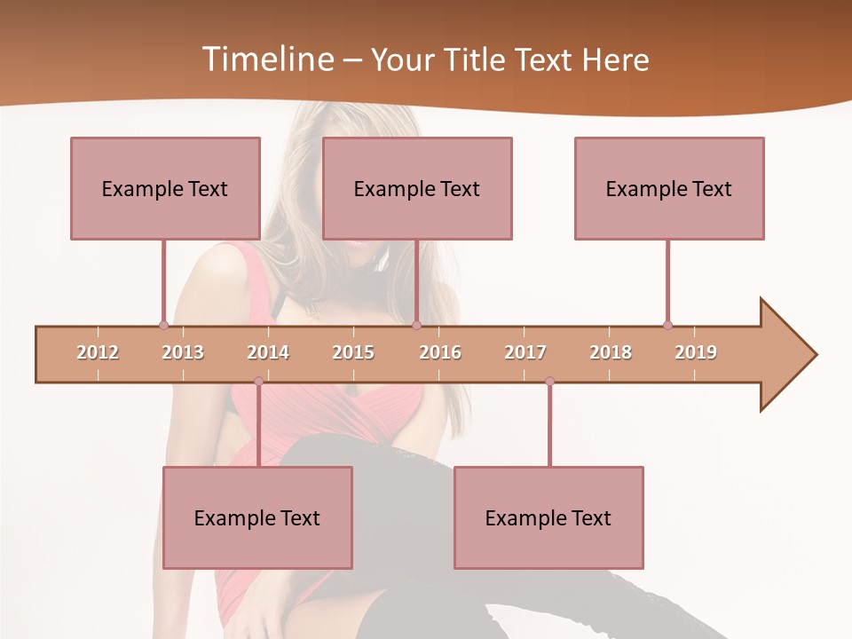 Lady One Hand PowerPoint Template
