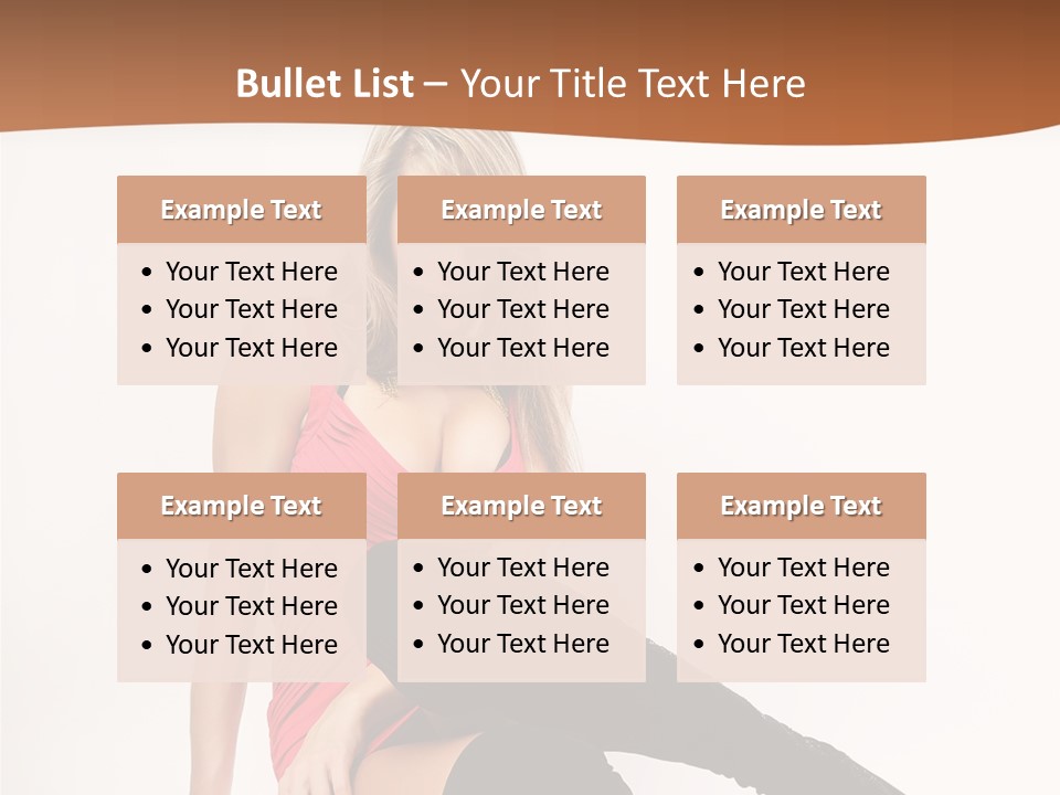 Lady One Hand PowerPoint Template