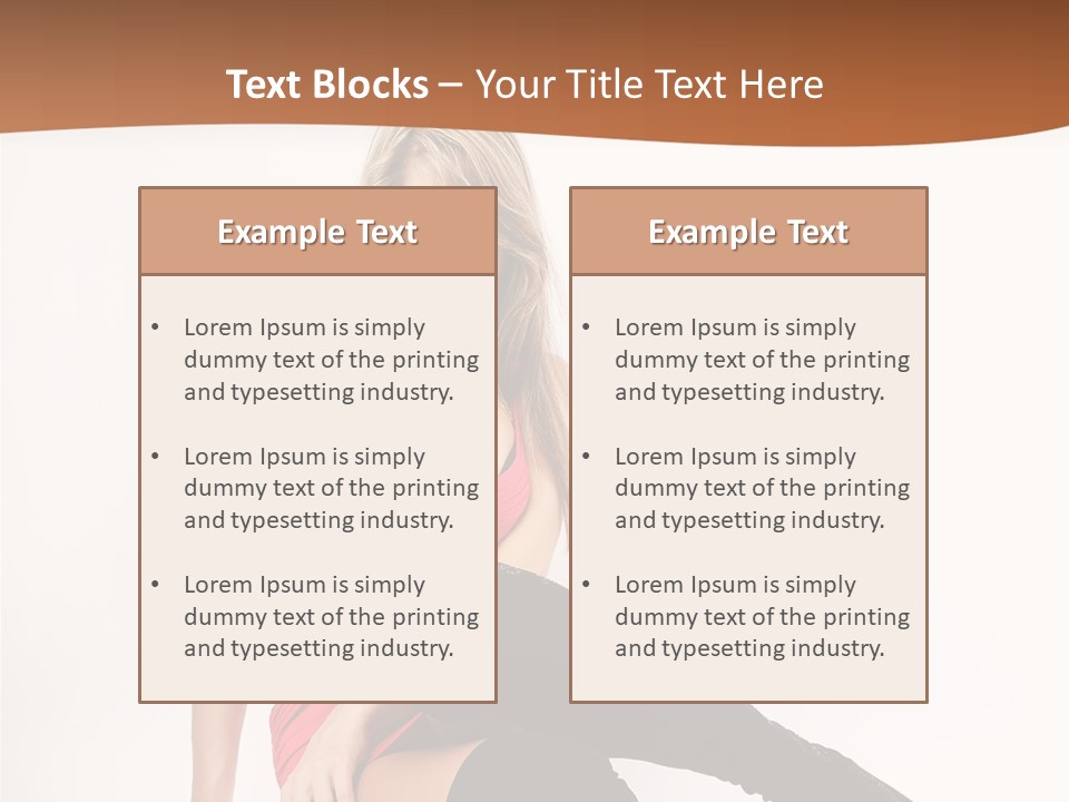 Lady One Hand PowerPoint Template