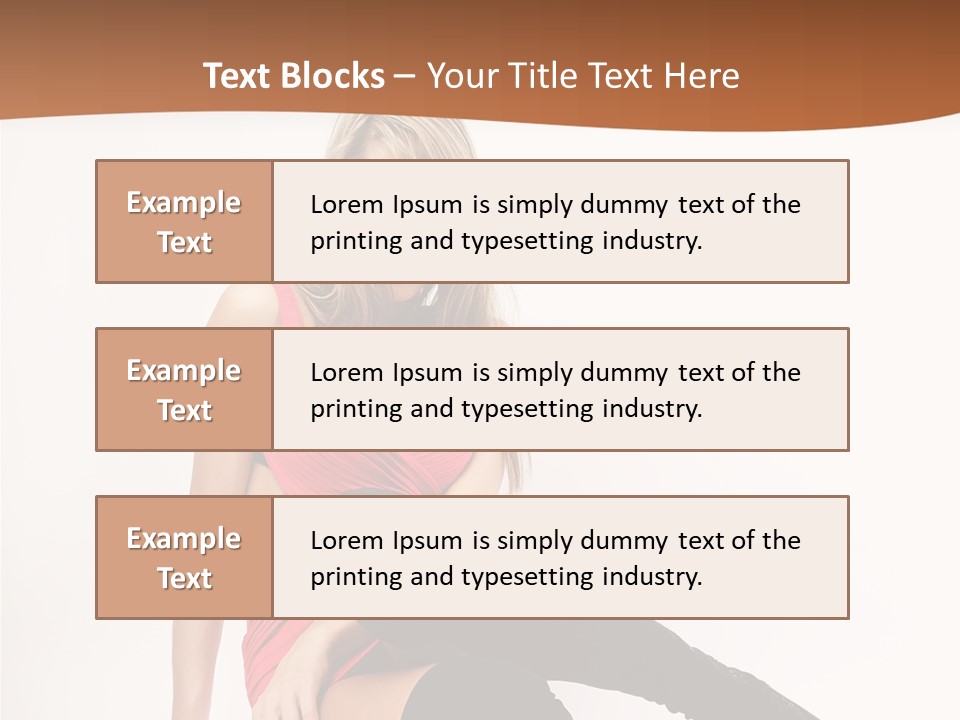 Lady One Hand PowerPoint Template