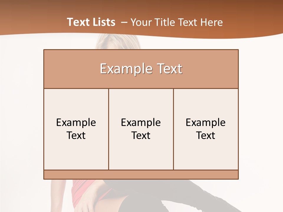 Lady One Hand PowerPoint Template