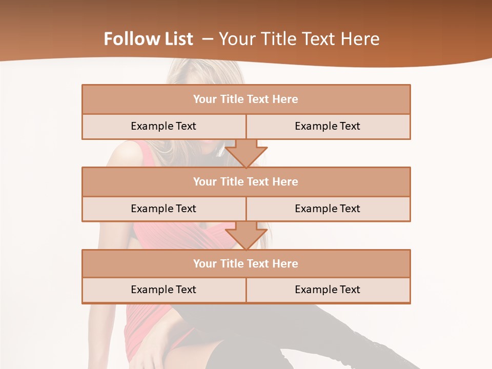 Lady One Hand PowerPoint Template