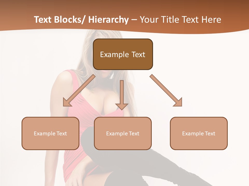 Lady One Hand PowerPoint Template