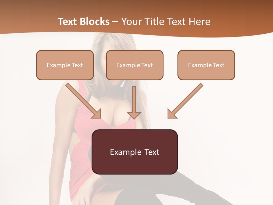 Lady One Hand PowerPoint Template