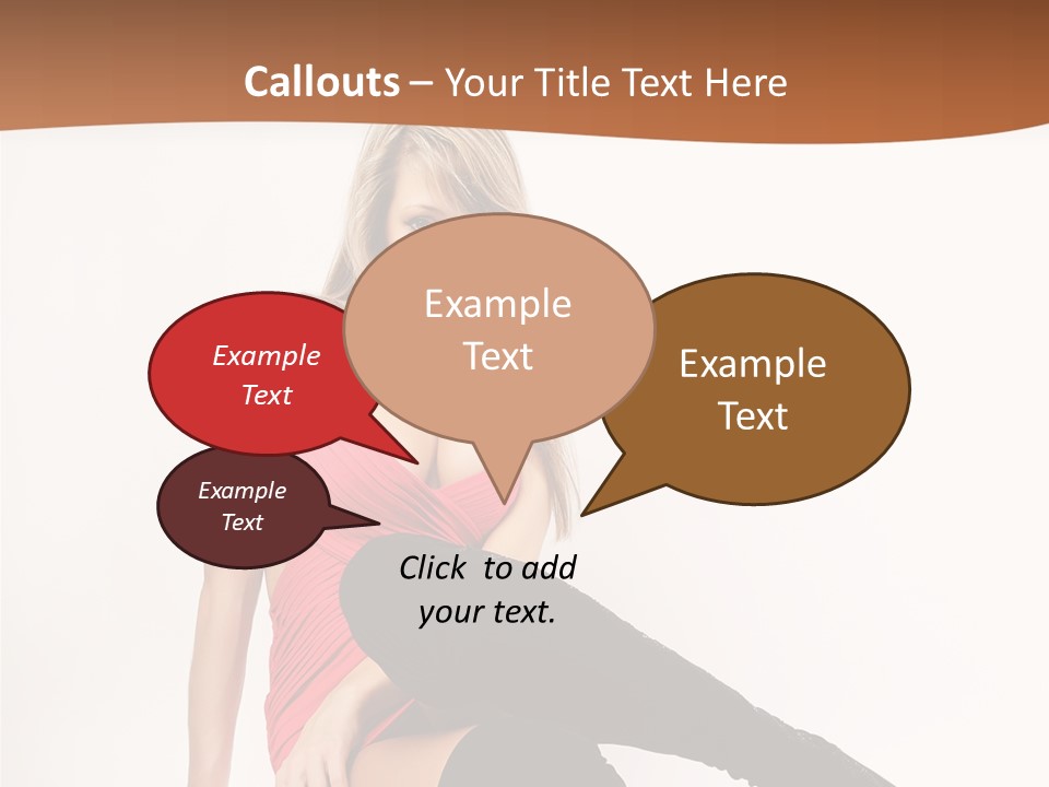 Lady One Hand PowerPoint Template