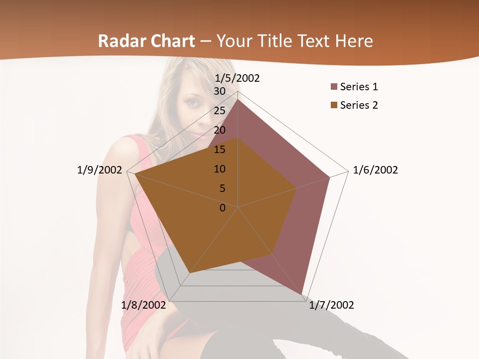 Lady One Hand PowerPoint Template