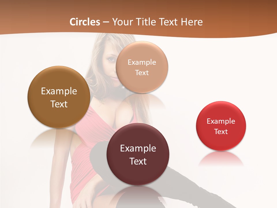 Lady One Hand PowerPoint Template