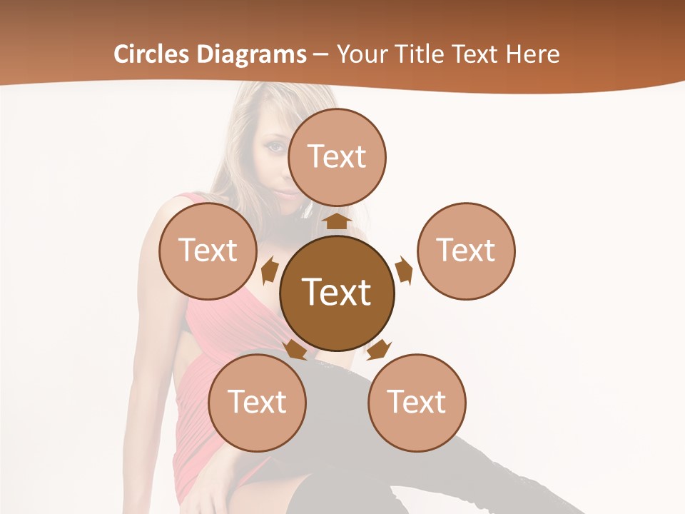 Lady One Hand PowerPoint Template