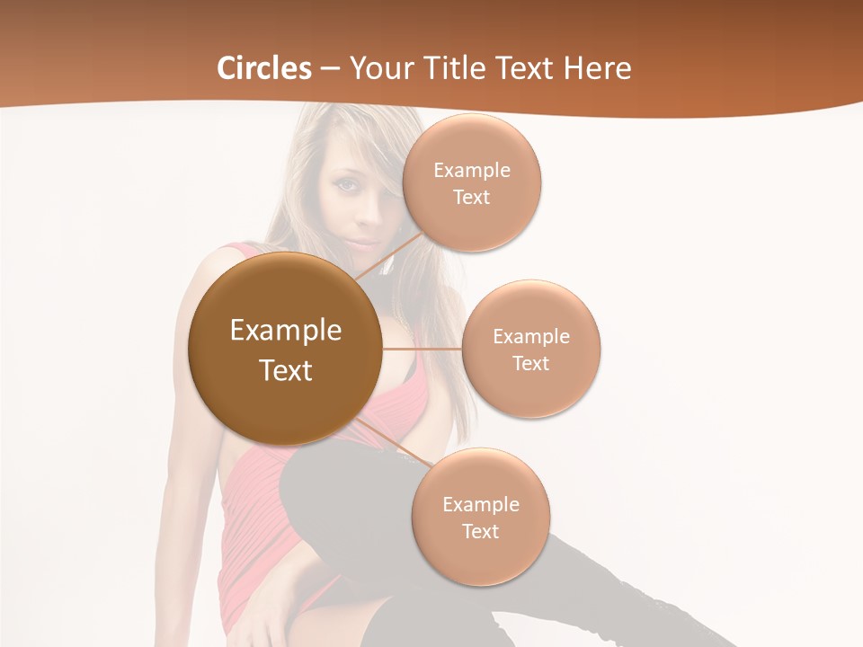 Lady One Hand PowerPoint Template